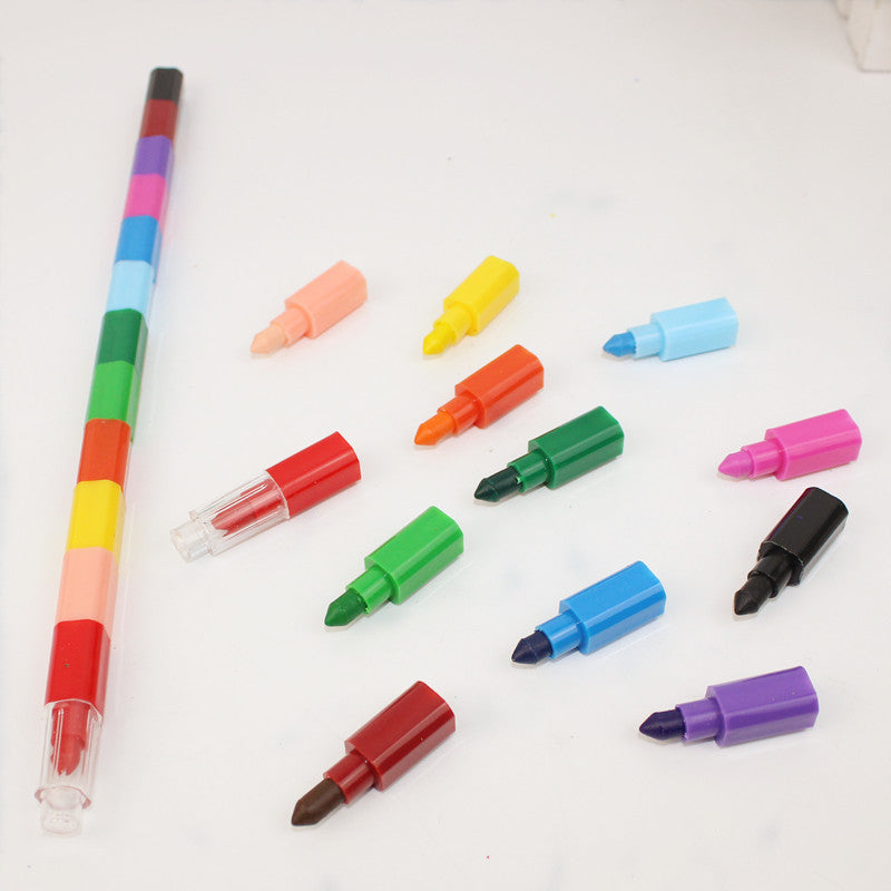 "Wonder Blocks" Coloring Crayon Set
